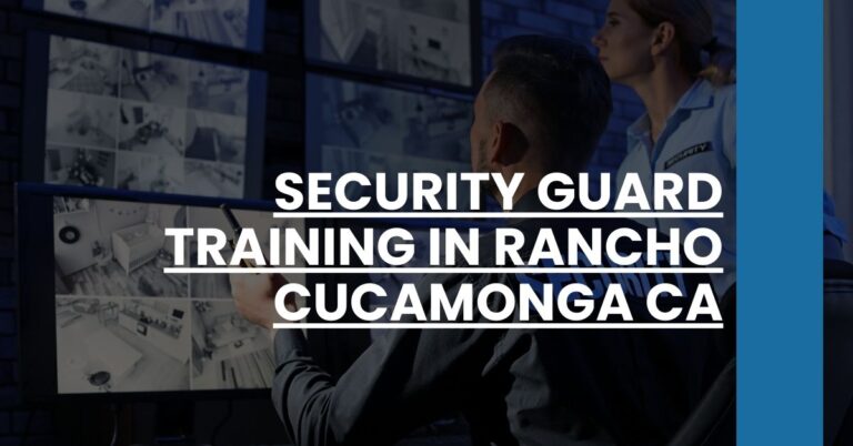 Security Guard Training in Rancho Cucamonga CA Feature Image