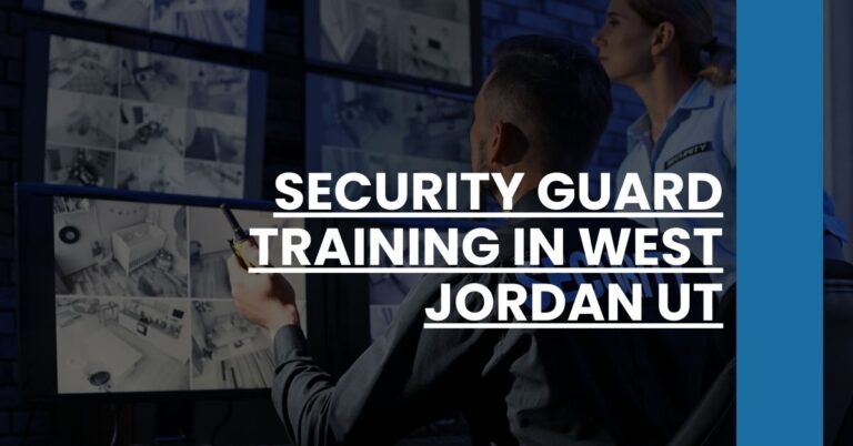 Security Guard Training in West Jordan UT Feature Image