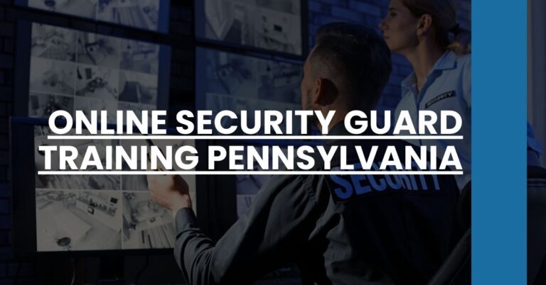 Online Security Guard Training Pennsylvania Feature Image